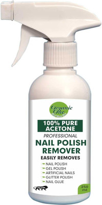 Organic One Nail Polish Remover |Professional Grade Formula | Nail Paint Remover|Fast Drying(250 ml)