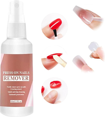 mil9us 1Pc Nails Remover Kit, Nail Glue Remover for Acrylics Press On Liquid Spray(60 ml)