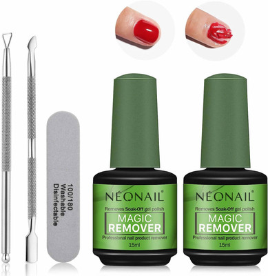 NEONAIL Nail Polish Remover Kit, In 3mins Quickly Removes Gel Polish (Don't Hurt Nails)(30 ml)