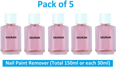 Sauran Pack of 5 Nail Paint Remover (NPM9.3)(150 ml)