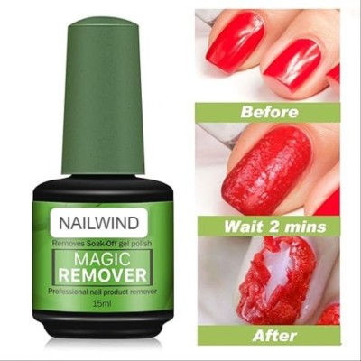 My Colors Magic Remover Gel Nail Polish Remover Within 2-3 Mins Soak off Remover Tools(15 ml)