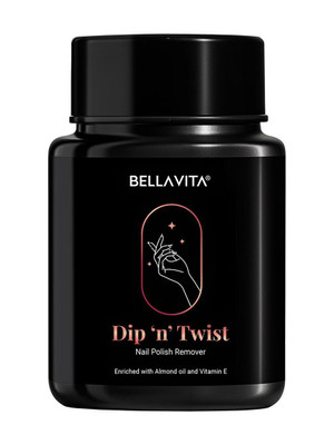 BELLAVITA Dip 'n' Twist Nail Polish Remover | Quick and Easy Removal | Gentle on Nails(60 ml)
