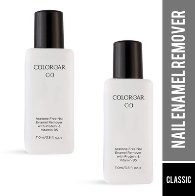 COLORBAR Acetone Free Nail Enamel Remover 110ml Pack-2(220 ml)