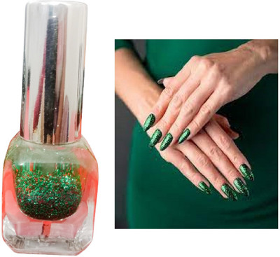Luipui nice green glitter nail polish pack of 1 green