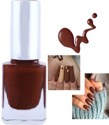 AFARAXIA Long Lasting,Nail Polish High Gloss Shine DARKbrown brown