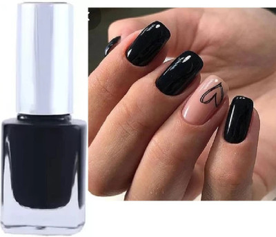 AFARAXIA Gel Nail Paint Chip Resisting Formula and High Shine Polish black