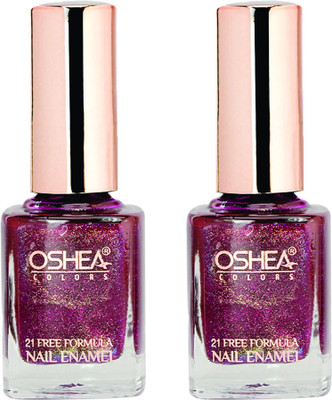 OSHEA Nail Enamel BRIDE MAROON-85 Pack of 2 multi(Pack of 2)