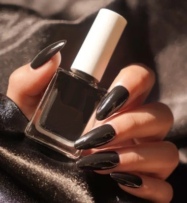 GFSU - GO FOR SOMETHING UNIQUE Jet Black Nail Polish Long Lasting Smooth Finish Enamel black