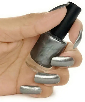 GFSU - GO FOR SOMETHING UNIQUE Nail Polish| Vibrant Color| lustrous shine| long lasting | Smooth Application matelic silver