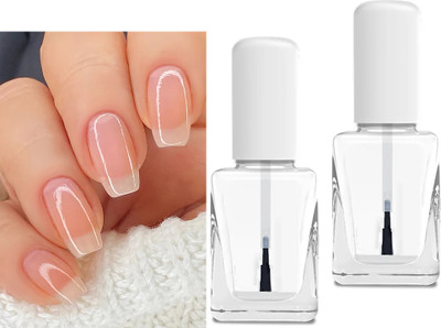 ADJD Combo Nail Polish Lacquer, Long Lasting, Chip Resistant Quick Dry trasparent trasparent