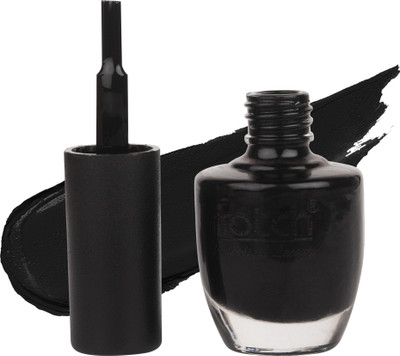 Notch 9ml Long Lasting HD Finish Smooth Matte Look Nail Polish/Nail Enamel Black-O-Black