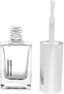 tanvi27 LONG LASTING WIDE FLAT BRUSH TRANSPARENT NAIL POLISH TRANSPARET