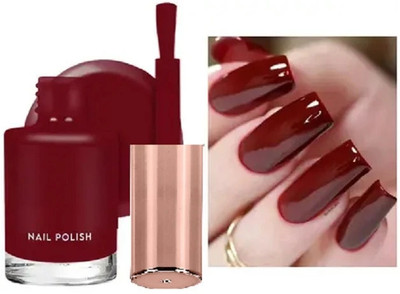 Arcanuy Red Maroon Nail Polish Transform Nail with Long Stay Shine Red RED