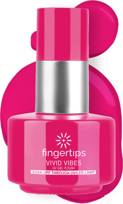 fingertips Vivid Vibes UV LED Soak Off Long Lasting Gel Nail Polish Lasts Upto 21 Days Cum Yum-Yum