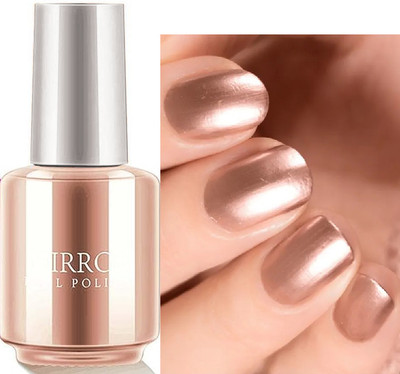 Latixmat Nail Polish Metallic Copper Mirror Nail Polish Effect Copper