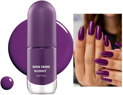 YAWI BEST Touch Nail Paint |Chip Resistance Long Lasting,High Shine Polish PURPLE
