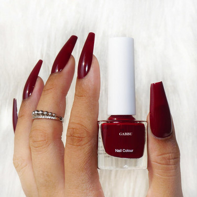 GABBU Quick Dry Long Lasting Smooth Finish Nail Polish-1 Cherry Maroon