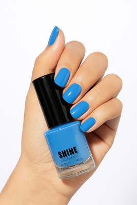 GULGLOW99 Glossy Matte Finish Long Lasting, Waterproof Nail Polish BLUE