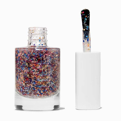 THTC Smooth & Perfect Finish Quick-dry Formulated Shimmery Rainbow Color Nail Polish RAINBOW
