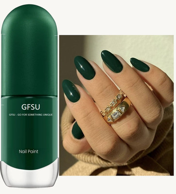 GFSU Green Color Ultra-Glossy Finish Shine Long-Lasting Nail Polish green