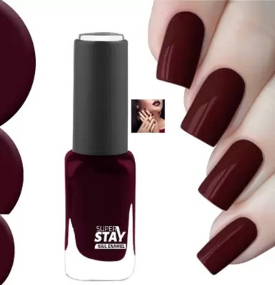 HUZURLU HD High-Shine Long Lasting Nail Polish maroon