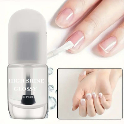 YAWI Ultra-Glossy Shine Clear Nail Polish|Long-Lasting & Chip-Resistant Clear