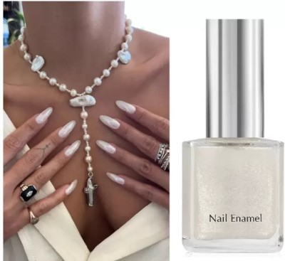 EVERERIN HD METALLIC SHINE NAIL POLISH PEARL WHITE