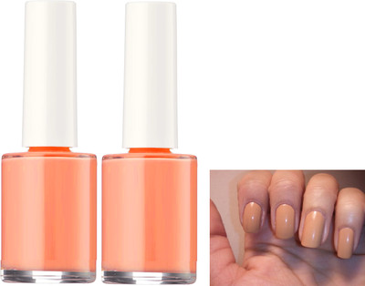 ADJD Combo Best Shine TERRA COTA Pigmented & Long Stay Unique Nail Paint TERRA COTA(Pack of 2)