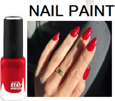 Luipui red latest color nail paint pack of 1 10ml RED