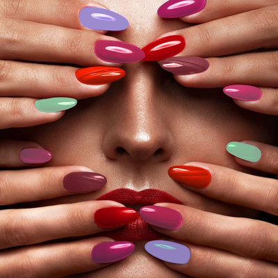 MYEONG Long Lasting, Chip Resistant Quick Dry & Cruelty-Free Glossy Nail Paint Purleish