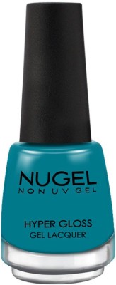 nugel DARK TURQUOISE - 64 Non Uv Gel Hyper Gloss Nail Enamel DARK TURQUOISE - 64