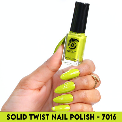 BEROMT SOLID TWIST GEL FINISH NAIL POLISH - BNP7016 Yellow