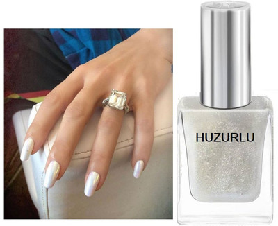 HUZURLU Chip-Resistant & Quick-Drying Nail Paint Glossy White GLOSSY WHITE