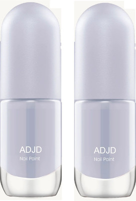 ADJD Glossy Finish Polish For Nails Pack Of 2 Lavender(Pack of 2)