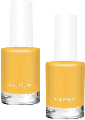 ADJD Combo Nail Polish with Glossy Gel Finish Quick yellow drying yellow