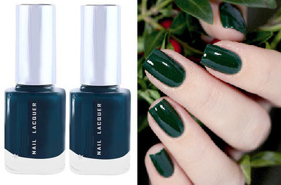 ADJD Combo Forest green Colors High-Shine Long Lasting Non Toxic Nail Polish Forest green(Pack of 2)