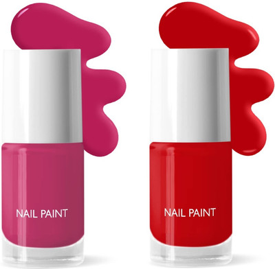 REIMICHI Soft Smooth Unique Matte Nail Polish Combo Sets of 2 Unique Colors MULTICOLOR(Pack of 2)