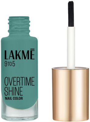 Lakmé 9to5 Primer + Gloss Nail Colour Teal Deal