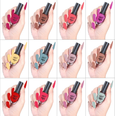 HOOT Glossy Finish Nail Polish | Stay Long, Quick Dry Paint With Chip Resistant | 12 Different Glossy Shades(Pack of 12)