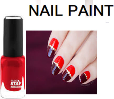 Luipui RED COLOR MATTE NAIL PAINT SMOOTH NAIL PAINT PACK OF 1 RED