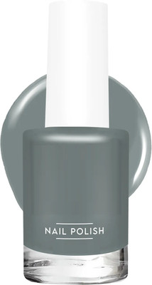 ADJD Nail Polish with Glossy Gel Finish Quick Dark grey drying Dark grey