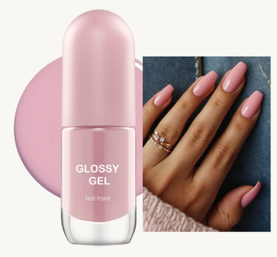 MYEONG Ultra-Glossy Shine Long-Lasting And Chip-Resistant Snow Baby Pink Nail Paint Baby Pink