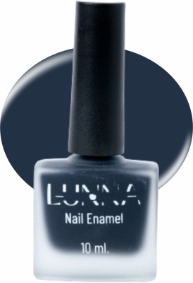 LUNNA Nail Enamal Extra Strengthening,Matte & Shine, 10ml Matte Black