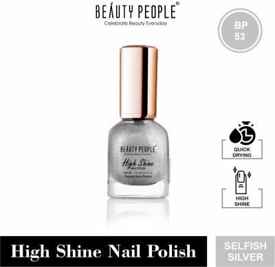 BEAUTY PEOPLE High Shine Nail Polish (12 ml) Selfish silver