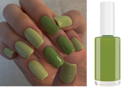 tanvi27 INSTANT NAIL PAINT FOR STYLING NAILS QUICK DRYING OLIVINE GREEN olivine green
