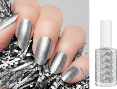 tanvi27 INSTANT NAIL PAINT FOR STYLING NAILS QUICK DRY SILVER silver