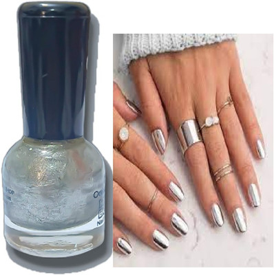 Luipui BEST LONG LASTING SILVER NAIL POLISH PACK OF 1 SILVER
