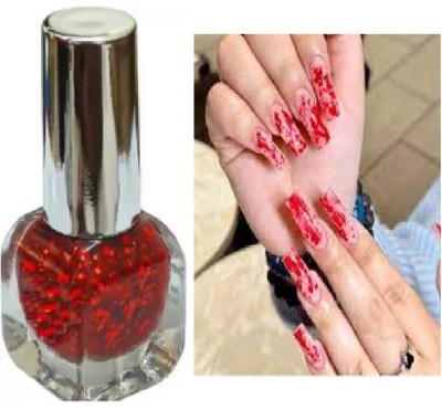 Luipui latest awesome red sparkle nail polish pack of 1 long lasting red