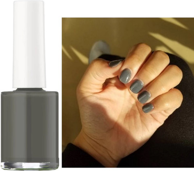 EVERERIN Glossy Finish Nail Enamel With Quick Dry Formulation Grey gary