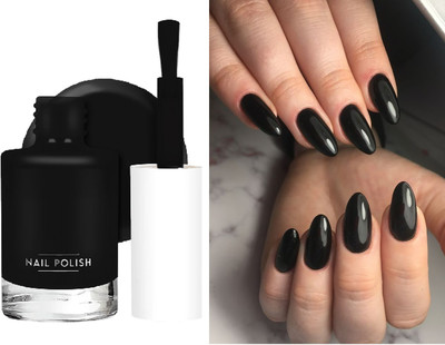 GABBU HIGH PIGMENTED LONG WEAR & SOFT TOUCH NAIL PAINT(BLACK) BLACK